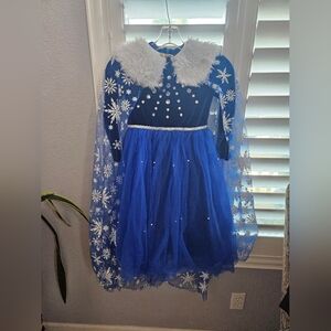 Blue Snowflake Princess Costume for Kids Size 140